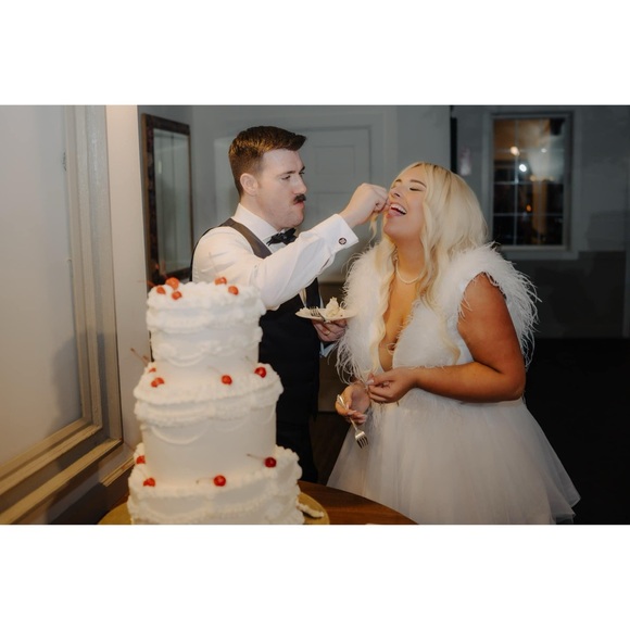 Untamed Petals White Wedding Dress - Picture 1 of 5